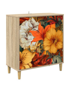 Credenza GENNEP Sonoma 69 x 33 x 75 cm Legno ingegnerizzato 2