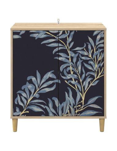 Credenza DOKKUM Sonoma 69 x 33 x 75 cm Legno ingegnerizzato