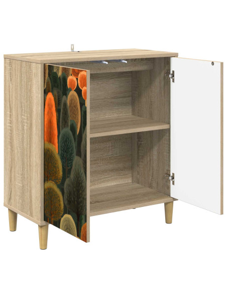 Credenza ZAANDAM Sonoma 69 x 33 x 75 cm Legno ingegnerizzato