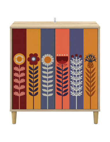 Credenza ESSEN Sonoma 69 x 33 x 75 cm Legno ingegnerizzato
