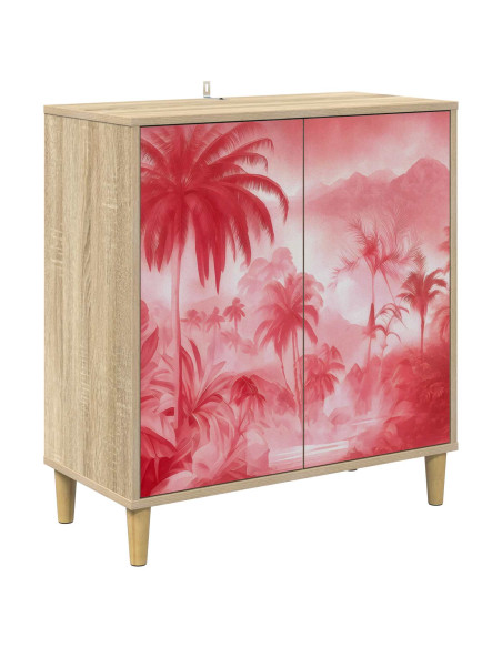 Credenza AACHEN Sonoma 69 x 33 x 75 cm Legno ingegnerizzato
