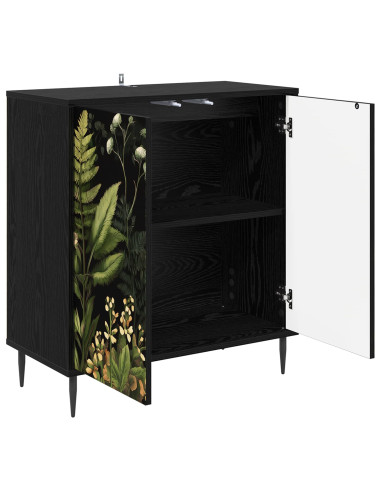 Credenza RHENEN Rovere Nero 69 x 33 x 76 cm