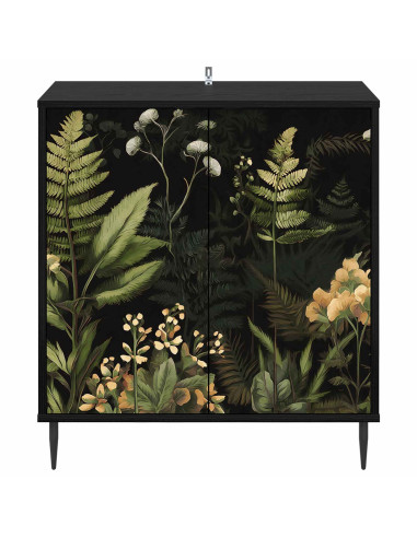 Credenza RHENEN Rovere Nero 69 x 33 x 76 cm