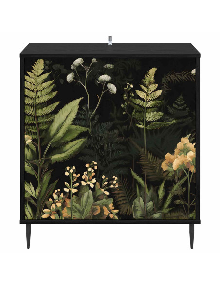 Credenza RHENEN Rovere Nero 69 x 33 x 76 cm