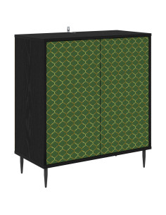 Credenza GELEEN Rovere Nero 69 x 33 x 76 cm 2