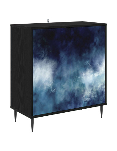 Credenza RAALTE Rovere Nero 69 x 33 x 76 cm