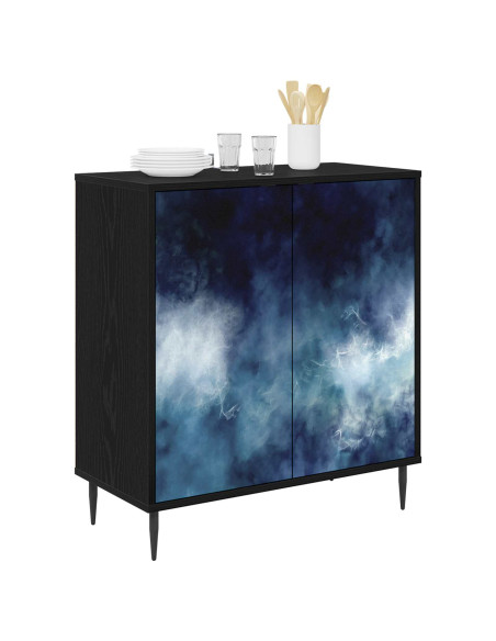 Credenza RAALTE Rovere Nero 69 x 33 x 76 cm
