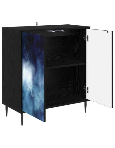 Credenza RAALTE Rovere Nero 69 x 33 x 76 cm