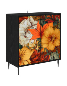 Credenza GENNEP Rovere Nero 69 x 33 x 76 cm 2