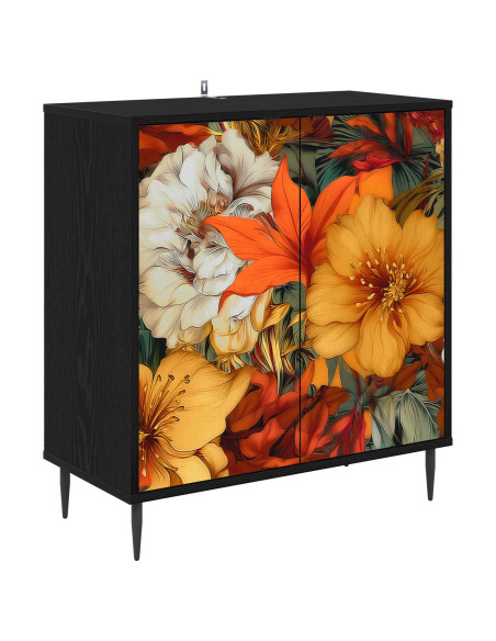 Credenza GENNEP Rovere Nero 69 x 33 x 76 cm