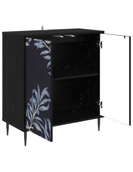 Credenza DOKKUM Rovere Nero 69 x 33 x 76 cm