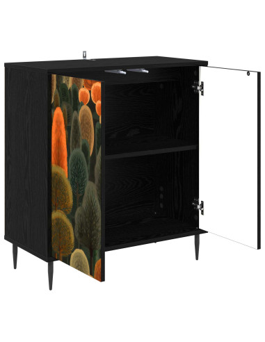 Credenza ZAANDAM Rovere Nero 69 x 33 x 76 cm