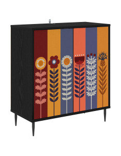 Credenza ESSEN Rovere Nero 69 x 33 x 76 cm Legno ingegnerizzato 2