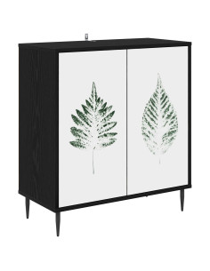 Credenza HANAU Rovere Nero 69 x 33 x 76 cm Legno ingegnerizzato 2