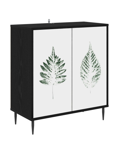 Credenza HANAU Rovere Nero 69 x 33 x 76 cm Legno ingegnerizzato