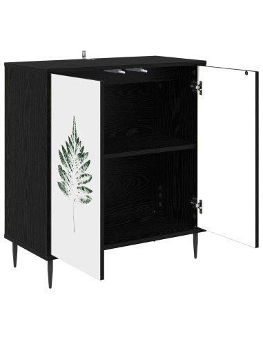 Credenza HANAU Rovere Nero 69 x 33 x 76 cm Legno ingegnerizzato
