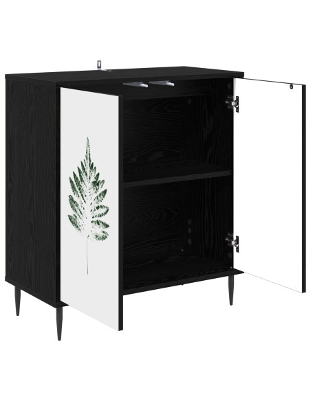 Credenza HANAU Rovere Nero 69 x 33 x 76 cm Legno ingegnerizzato