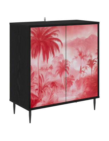 Credenza AACHEN Rovere Nero 69 x 33 x 76 cm
