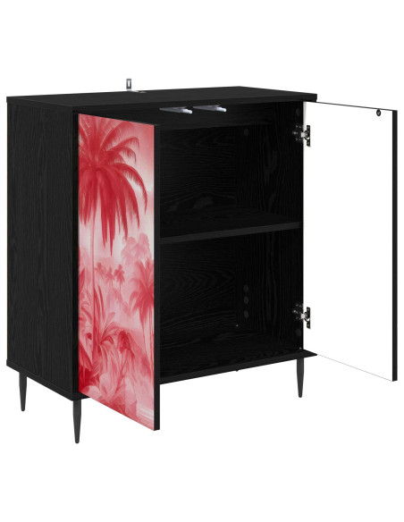 Credenza AACHEN Rovere Nero 69 x 33 x 76 cm
