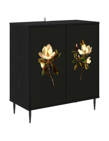 Credenza BREMEN Rovere Nero 69 x 33 x 76 cm