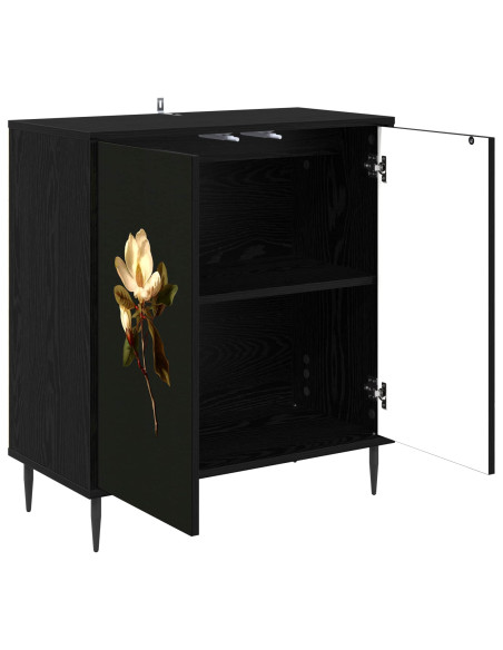 Credenza BREMEN Rovere Nero 69 x 33 x 76 cm