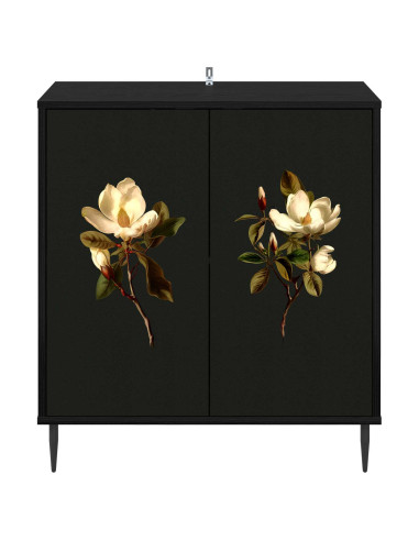 Credenza BREMEN Rovere Nero 69 x 33 x 76 cm