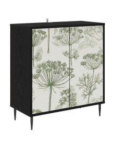 Credenza GOTHA Rovere Nero 69 x 33 x 76 cm Legno ingegnerizzato 2
