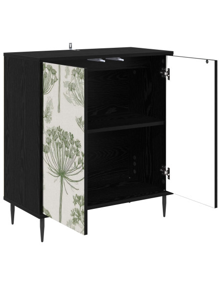 Credenza GOTHA Rovere Nero 69 x 33 x 76 cm Legno ingegnerizzato
