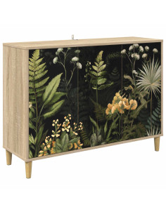Credenza RHENEN Sonoma 102 x 33 x 75 cm Legno ingegnerizzato 2
