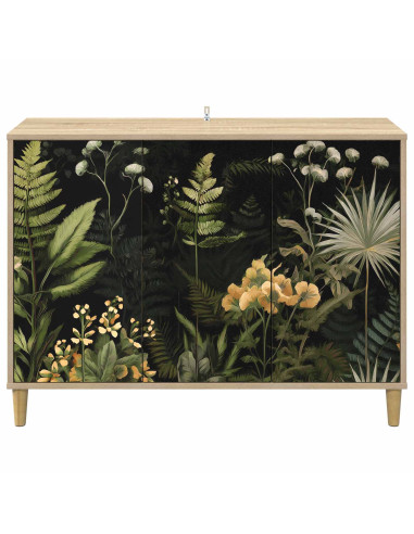 Credenza RHENEN Sonoma 102 x 33 x 75 cm Legno ingegnerizzato