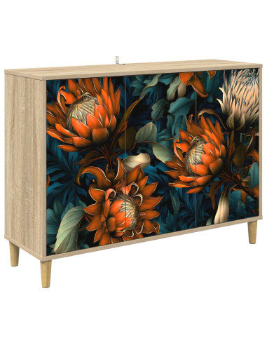 Credenza LOCHEM Sonoma 102 x 33 x 75 cm Legno ingegnerizzato