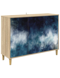 Credenza RAALTE Sonoma 102 x 33 x 75 cm Legno ingegnerizzato 2