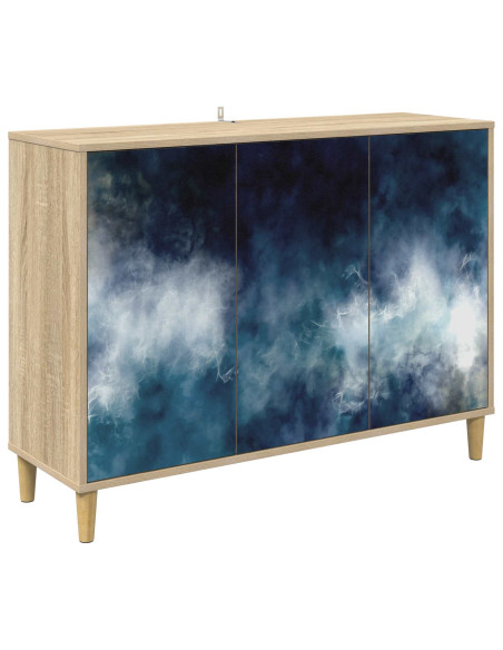 Credenza RAALTE Sonoma 102 x 33 x 75 cm Legno ingegnerizzato
