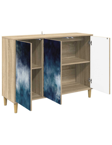 Credenza RAALTE Sonoma 102 x 33 x 75 cm Legno ingegnerizzato
