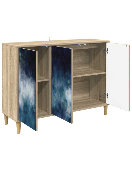 Credenza RAALTE Sonoma 102 x 33 x 75 cm Legno ingegnerizzato