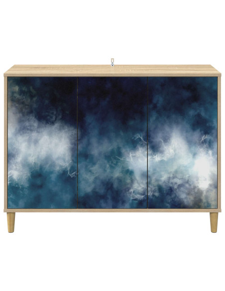 Credenza RAALTE Sonoma 102 x 33 x 75 cm Legno ingegnerizzato