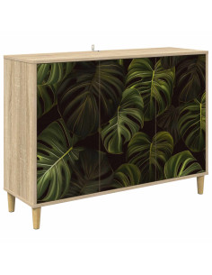Credenza ELBURG Sonoma 102 x 33 x 75 cm Legno ingegnerizzato 2