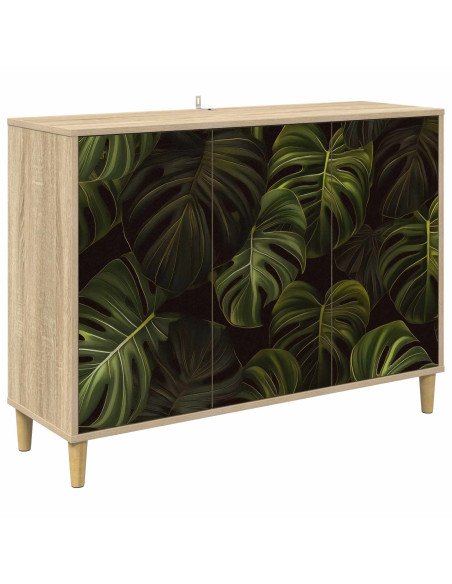 Credenza ELBURG Sonoma 102 x 33 x 75 cm Legno ingegnerizzato