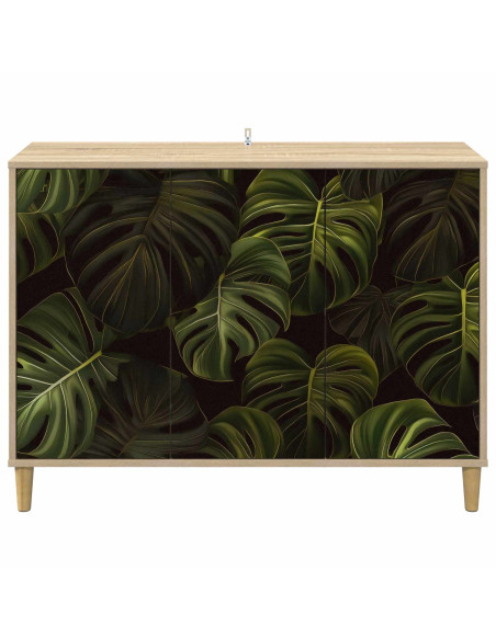 Credenza ELBURG Sonoma 102 x 33 x 75 cm Legno ingegnerizzato