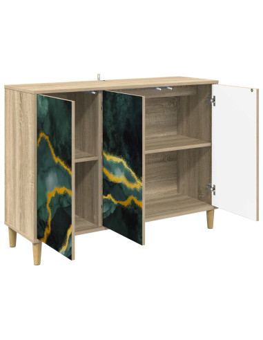 Credenza WIJHE Sonoma 102 x 33 x 75 cm Legno ingegnerizzato