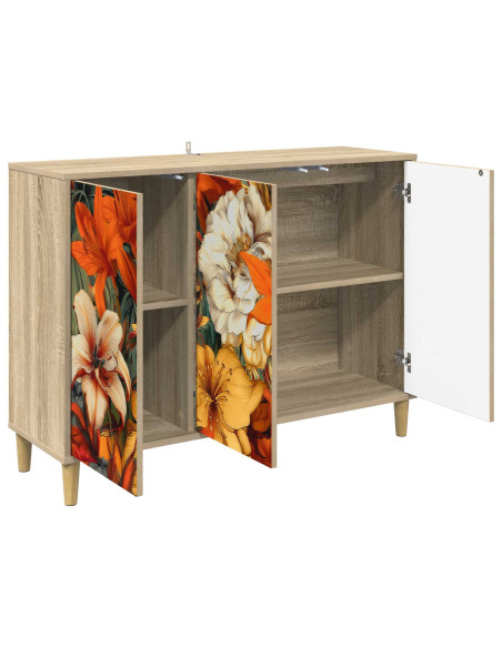 Credenza GENNEP Sonoma 102 x 33 x 75 cm Legno ingegnerizzato
