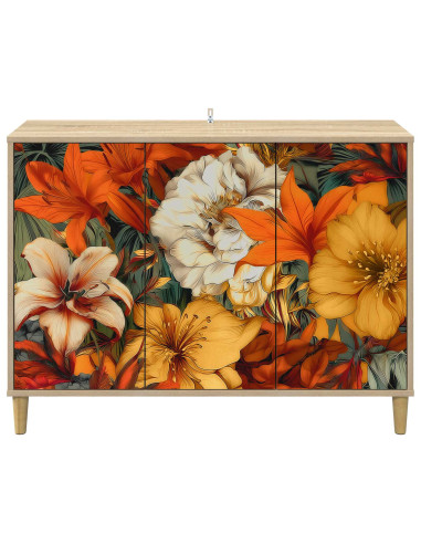 Credenza GENNEP Sonoma 102 x 33 x 75 cm Legno ingegnerizzato