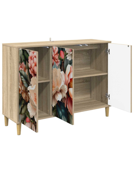 Credenza BORNE Sonoma 102 x 33 x 75 cm Legno ingegnerizzato