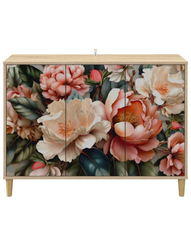 Credenza BORNE Sonoma 102 x 33 x 75 cm Legno ingegnerizzato