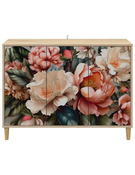 Credenza BORNE Sonoma 102 x 33 x 75 cm Legno ingegnerizzato