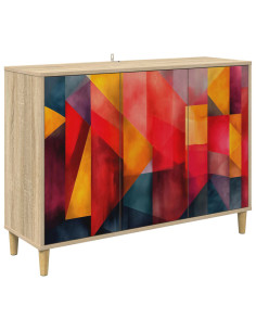 Credenza HEESCH Sonoma 102 x 33 x 75 cm Legno ingegnerizzato 2
