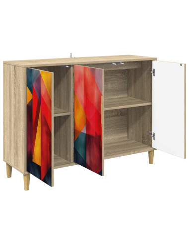 Credenza HEESCH Sonoma 102 x 33 x 75 cm Legno ingegnerizzato