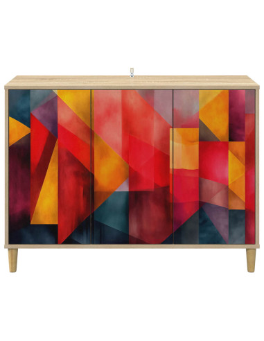 Credenza HEESCH Sonoma 102 x 33 x 75 cm Legno ingegnerizzato
