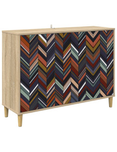 Credenza OMMEN Sonoma 102 x 33 x 75 cm Legno ingegnerizzato 2