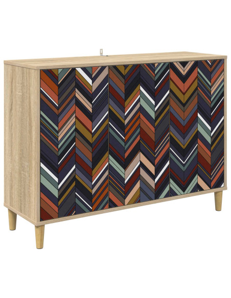 Credenza OMMEN Sonoma 102 x 33 x 75 cm Legno ingegnerizzato